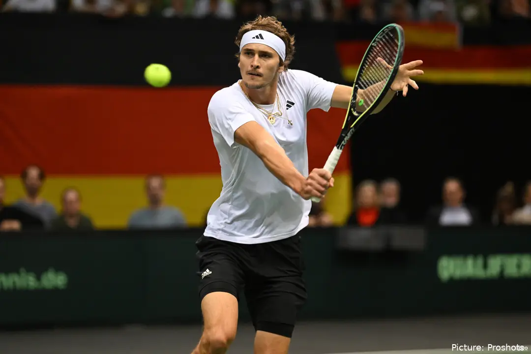 Alexander Zverev proudly playing for his country in the Davis Cup