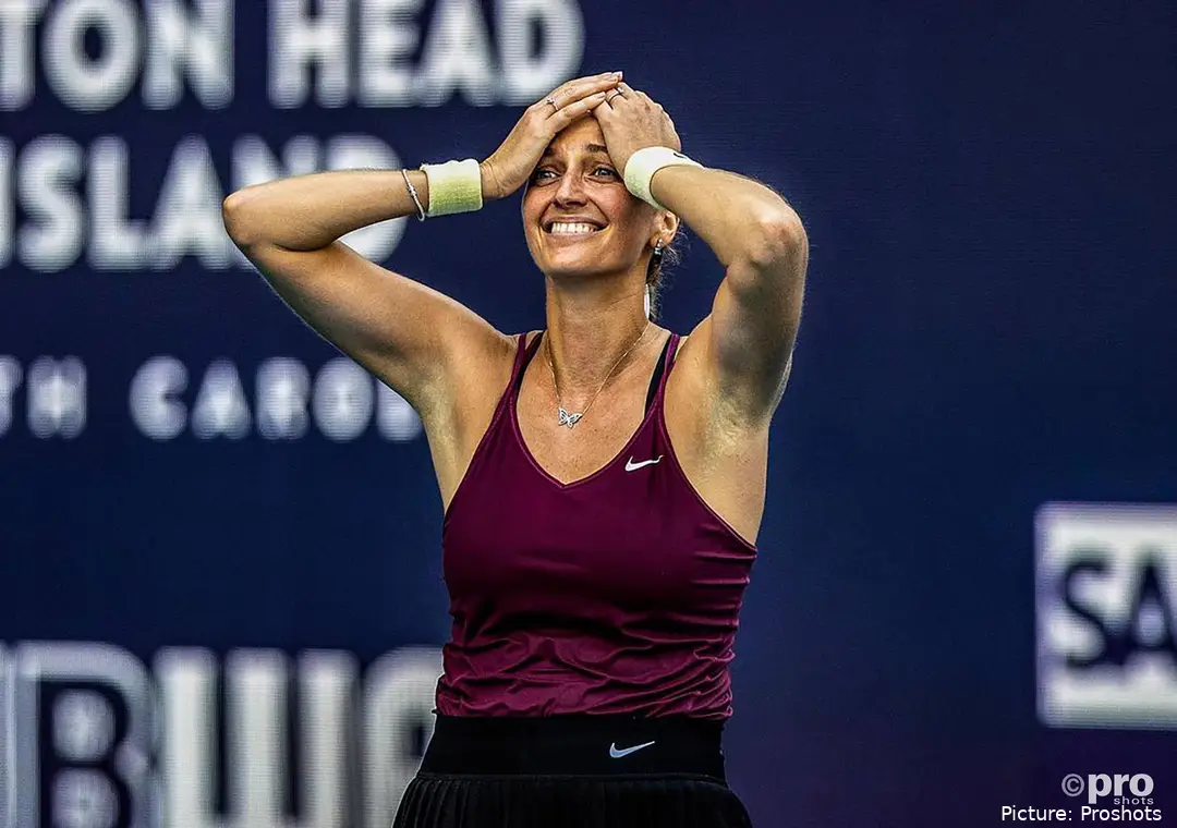 Petra Kvitova celebra su título en el Miami Open tras vencer a Rybakina en la final