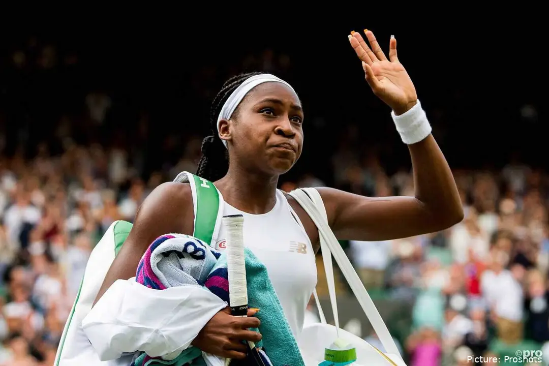 Coco Gauff en Wimbledon 2019.