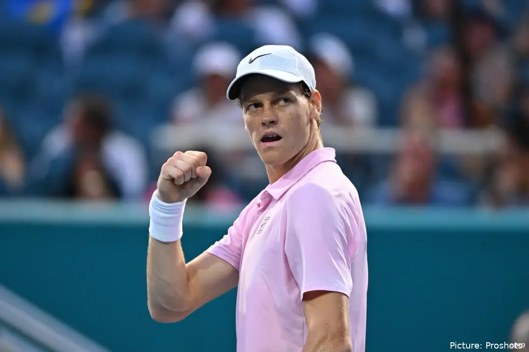 Jannik Sinner jubelt bei den Miami Open 2026