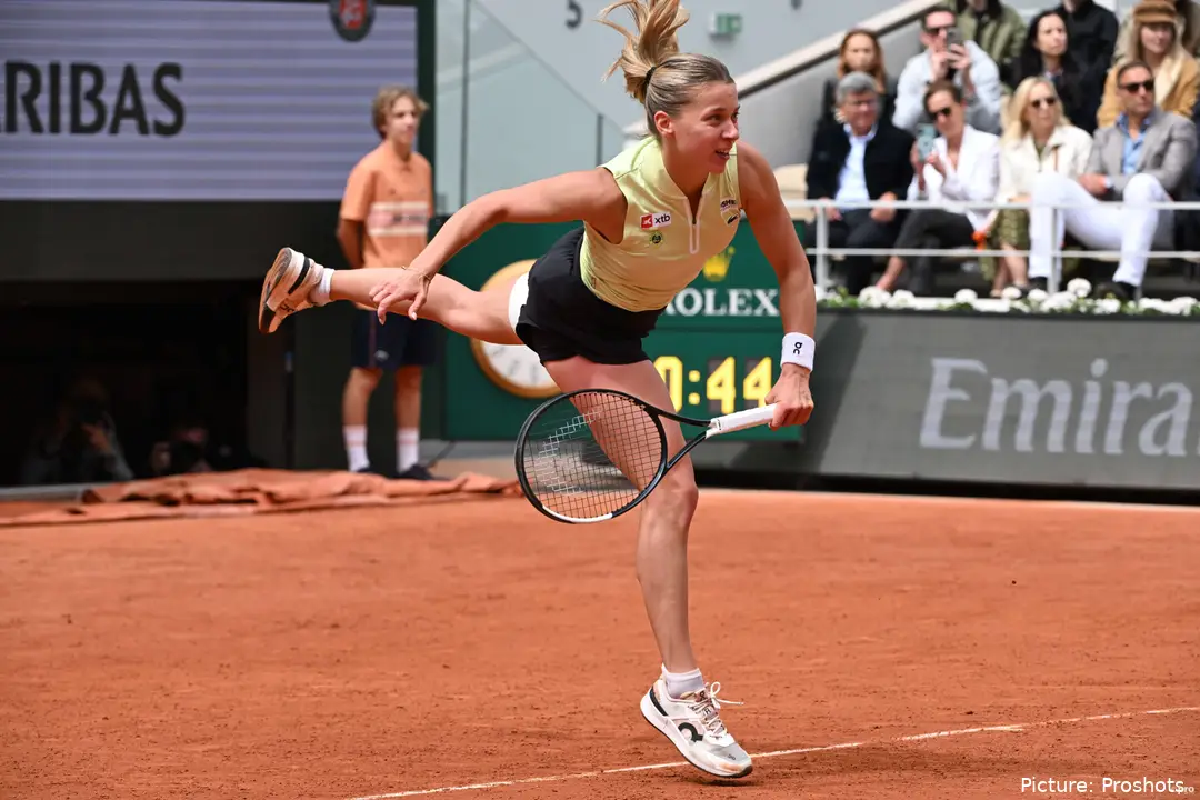 Maja Chwalinska of Poland at Roland Garros