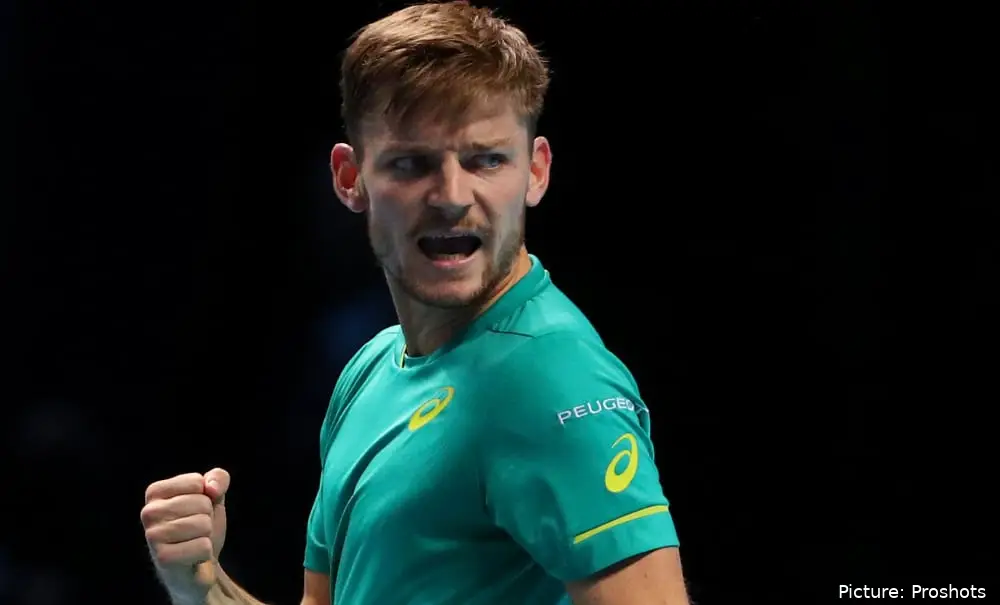 David Goffin at 2017 ATP Finals.