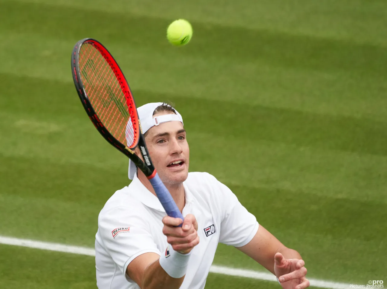 John Isner en Wimbledon 2021.