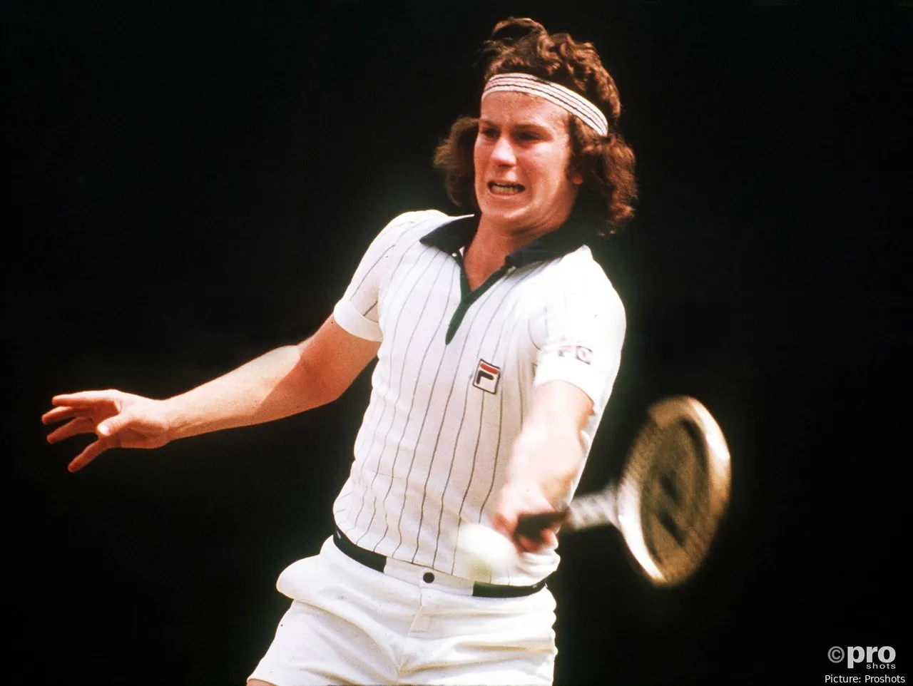 John McEnroe during match 1977