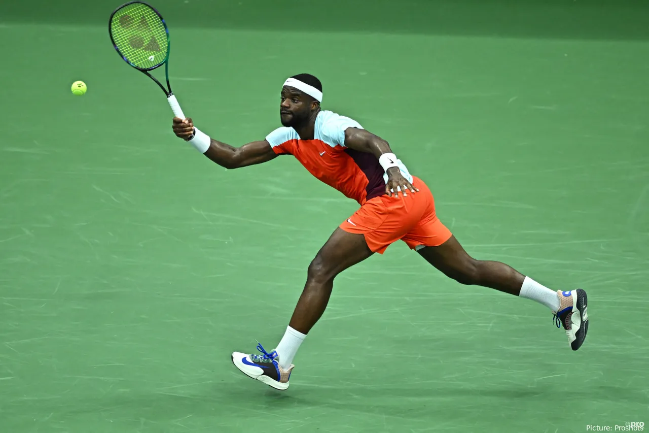 Frances Tiafoe alcanzó las semifinales del US Open 2022, pero perdió ante Alcaraz.