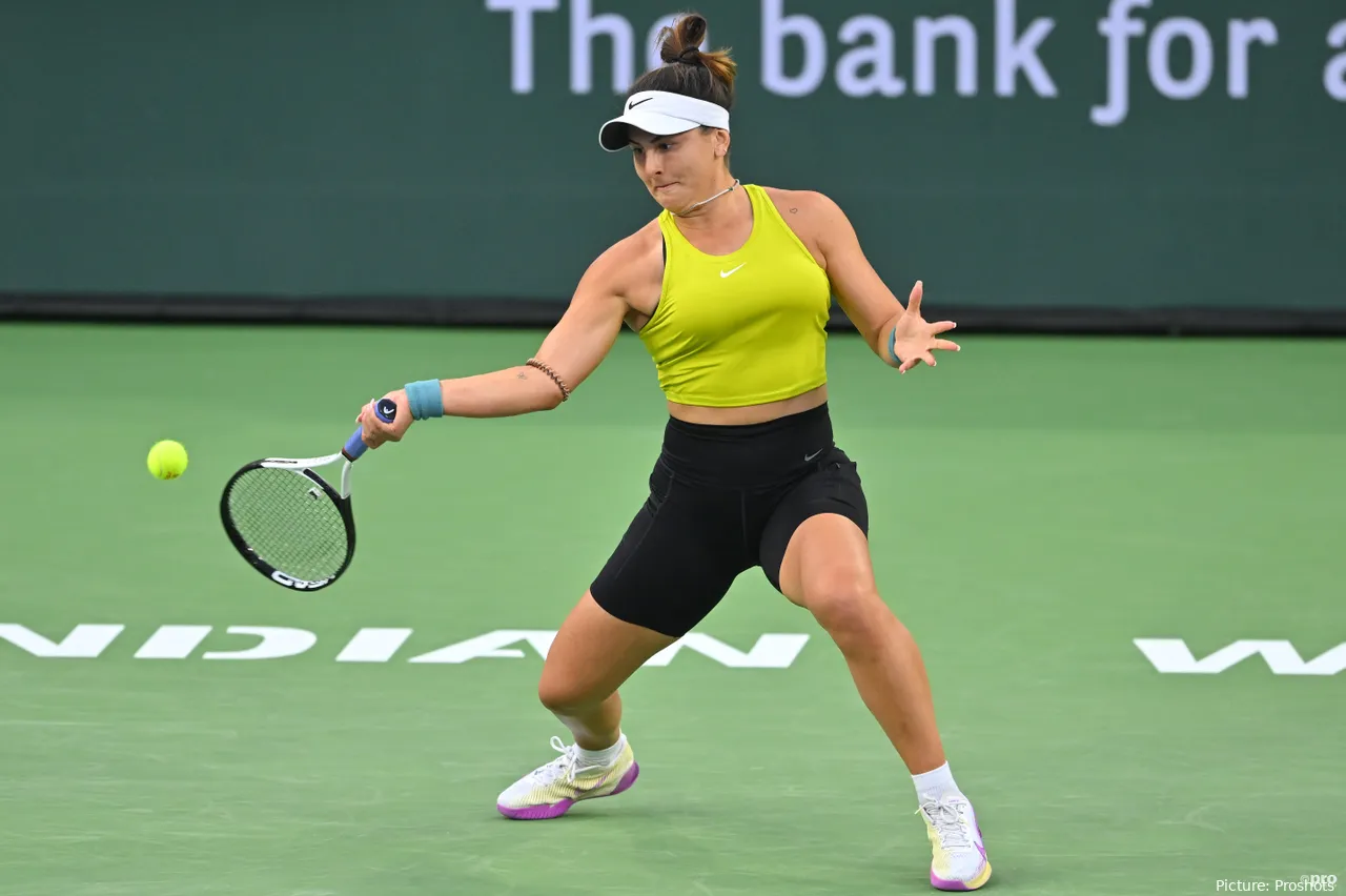 Bianca Andreescu en Indian Wells 2023.