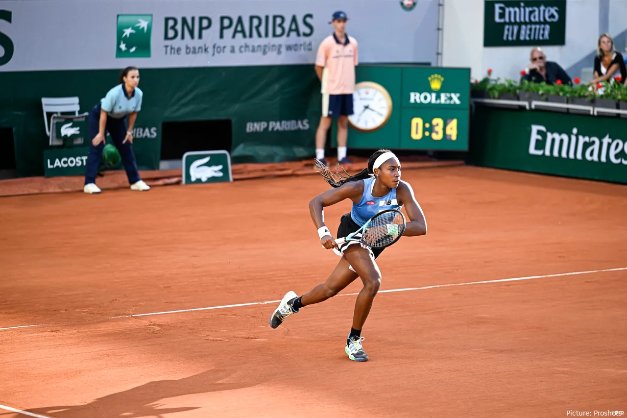 Coco Gauff at Roland Garros.