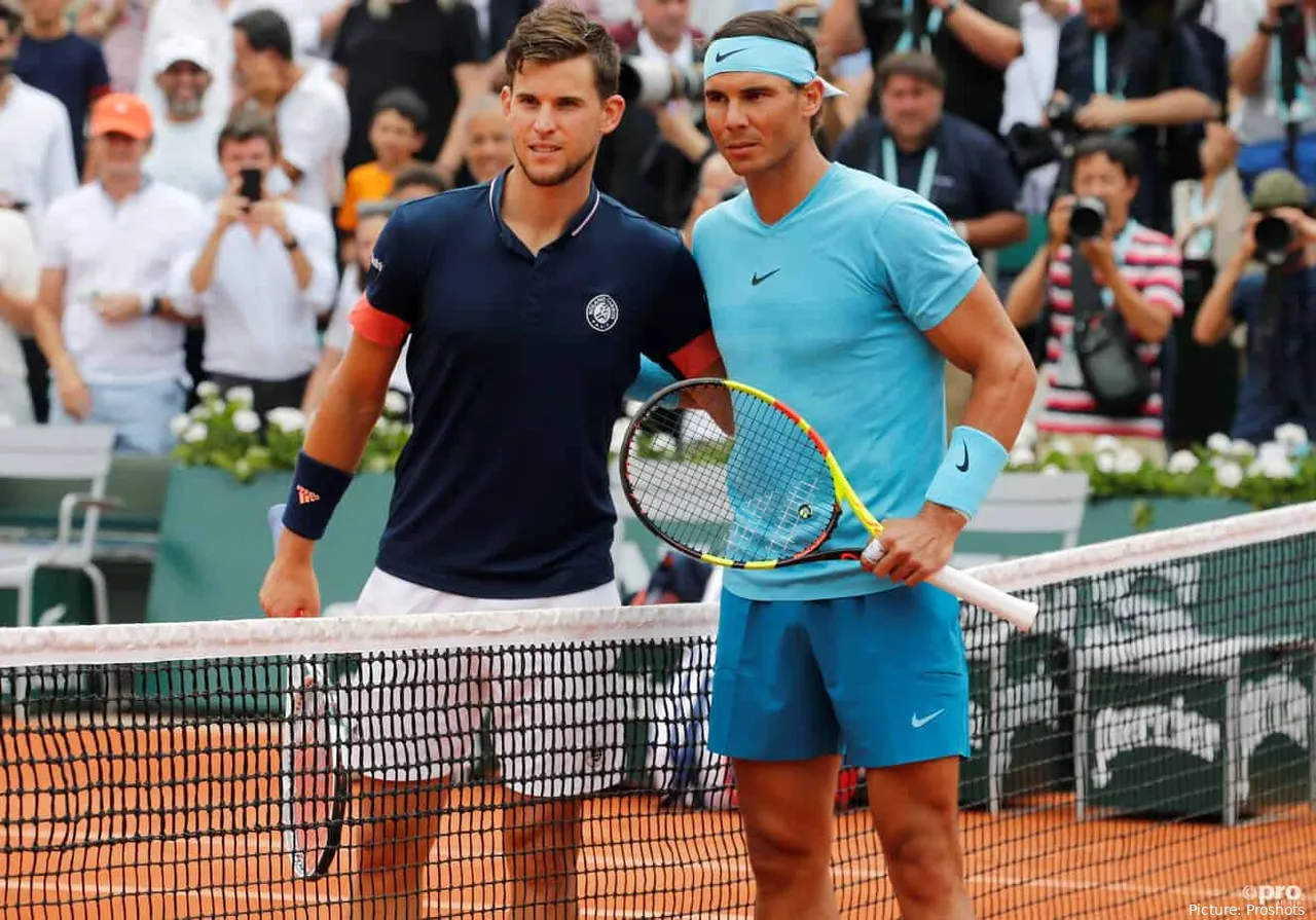 Dominic Thiem jugó la final de Roland Garros 2018 contra Rafael Nadal.