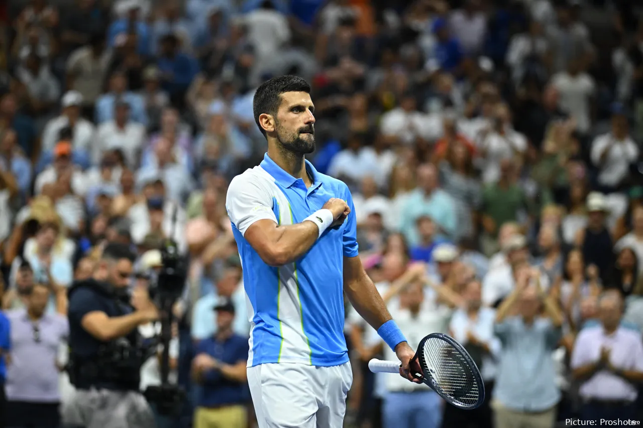 Novak Djokovic en el US Open 2023.