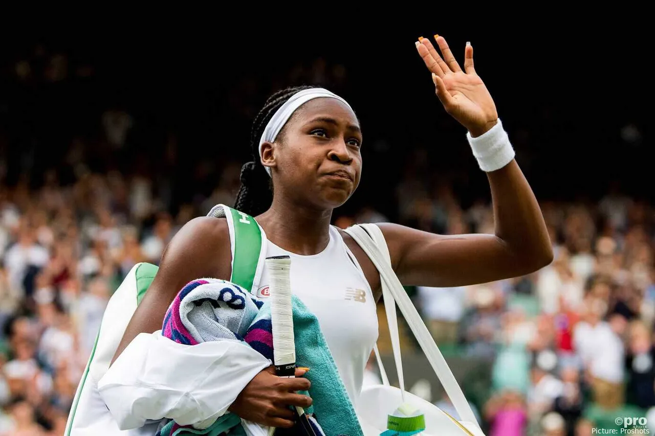 Coco Gauff at Wimbledon 2019.