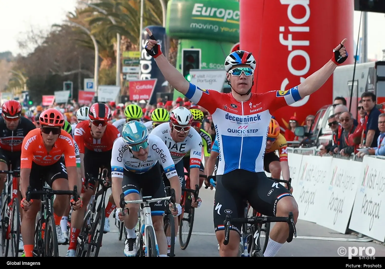 Jakobsen Fabio ganó la primera etapa de la Volta ao Algarve 2020