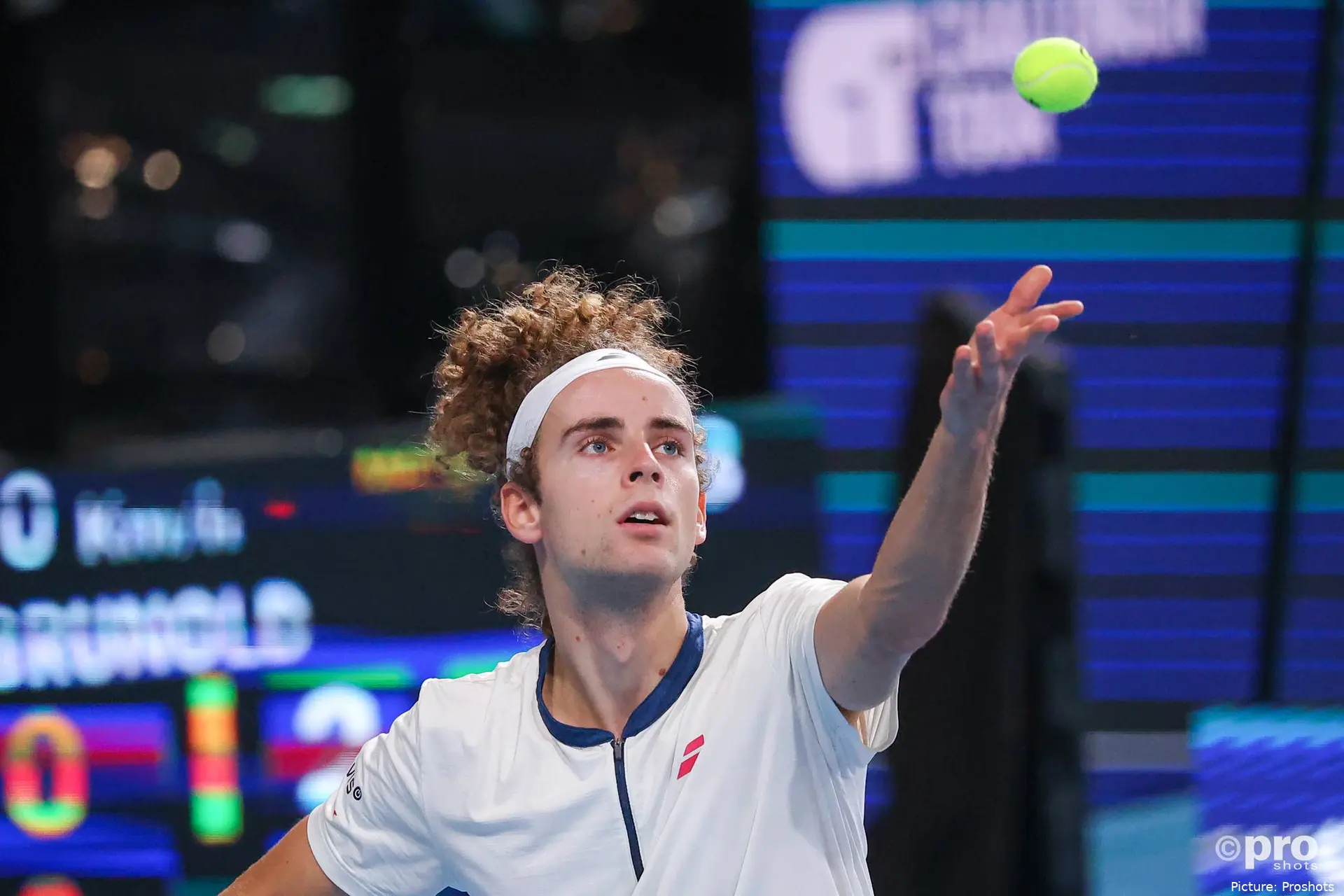 Mika Brunold at Swiss Indoors Basel.