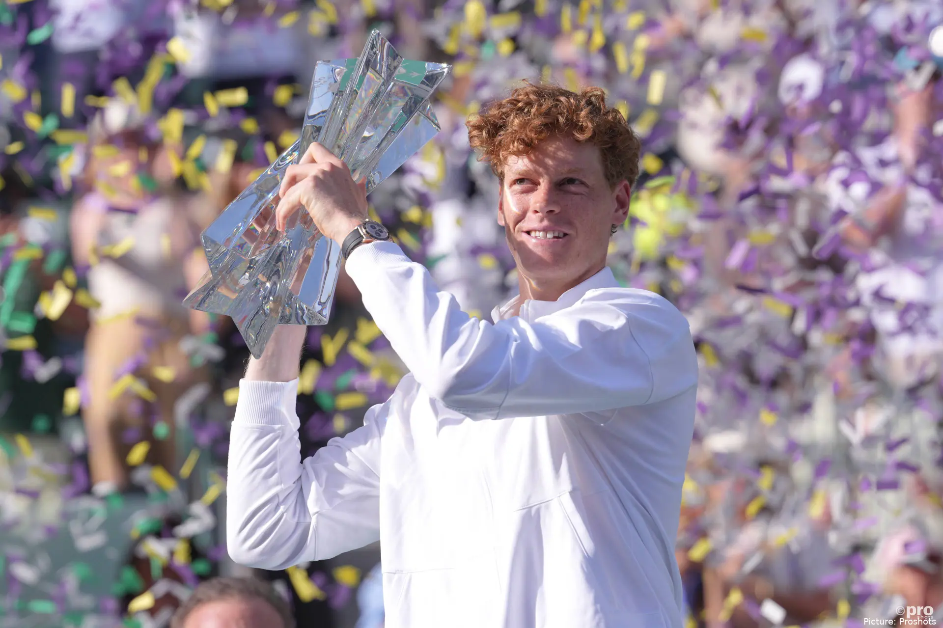 jannik sinner indian wells trophy
