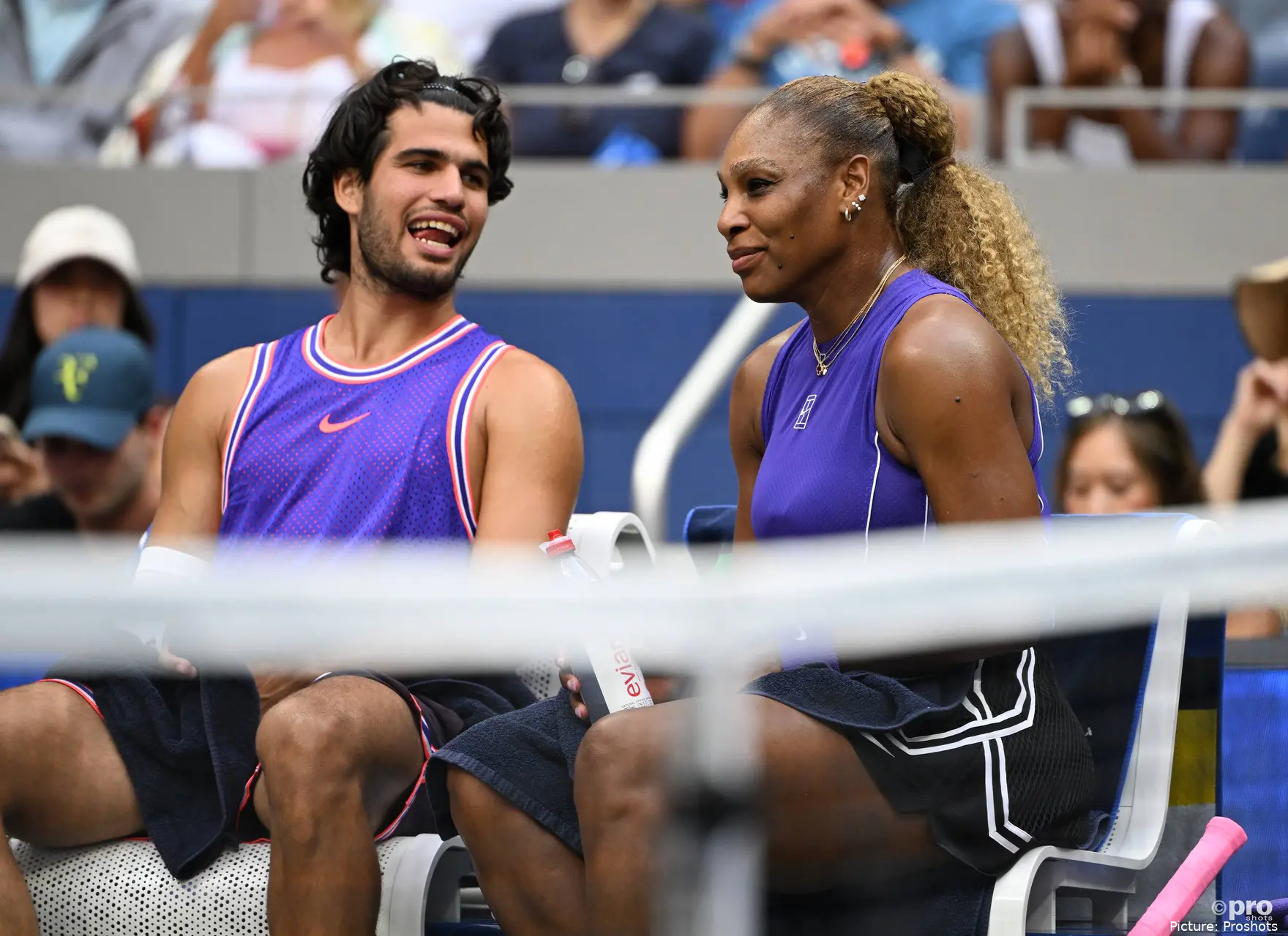 Serena with Alcaraz.