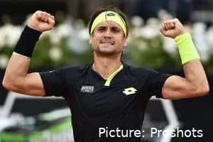 David Ferrer competing in the 2015 Rome Open