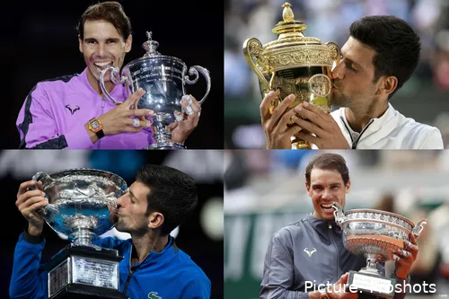 Rafael Nadal und Novak Djokovic - große Rivalen, die ihre Rivalität erneuern.