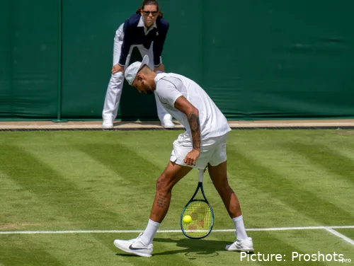 Nick Kyrgios en Wimbledon 2022, perdió la final contra Novak Djokovic.