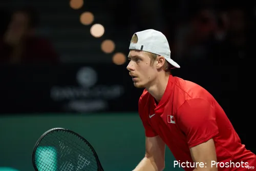 Denis Shapovalov en la Copa Davis.