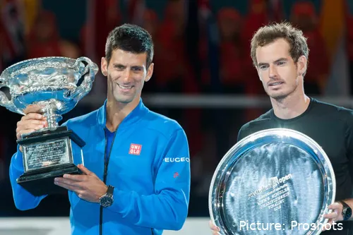 Novak Djokovic und Andy Murray<br>