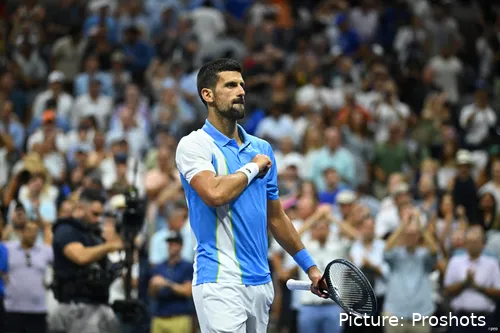 Novak Djokovic en el US Open 2023.
