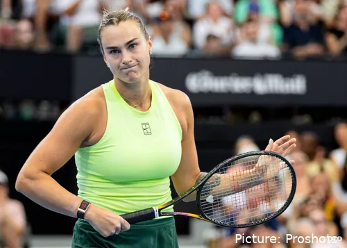 Aryna Sabalenka smiles