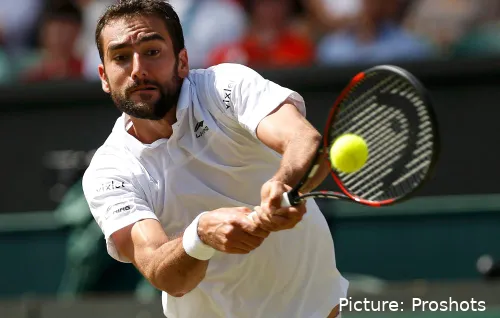 Marin Cilic kämpft hart in Wimbledon 2016
