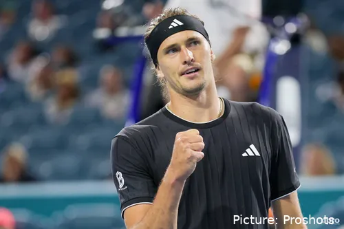 Alexander Zverev en su tercera semifinal del Miami Open 2026
