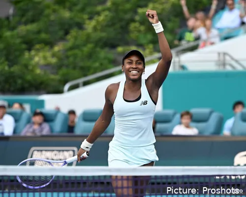 Coco Gauff en la final del Miami Open 2026