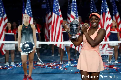 Sloane Stephens defeated her close friend Madison Keys in the 2017 US Open final 6-3, 6-0.