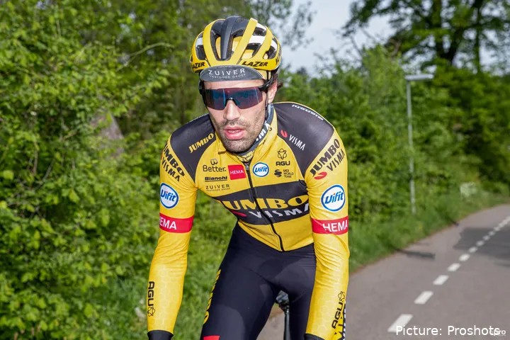 Tom Dumoulin, en una de sus últimas temporadas como ciclista profesional