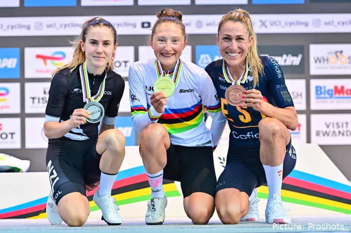 Magdeleine Vallieres en el podio de Kigali