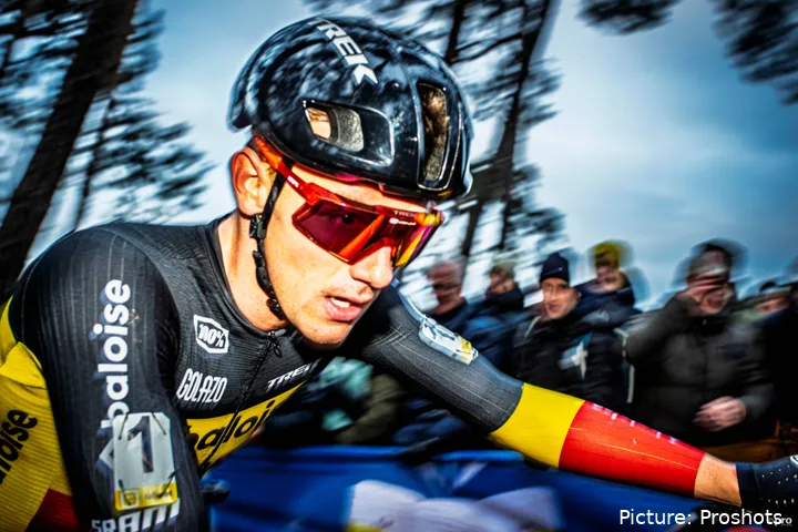 Thibau Nys during the 2025-2026 season in cyclocross