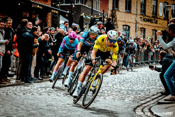 Wout van Aert and Mathieu van der Poel on the attack together