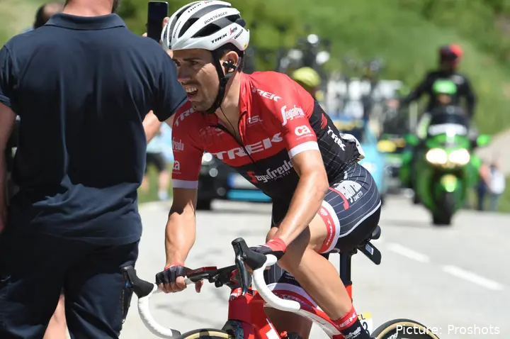 André Cardoso racing the 2017 Criterium du Dauphiné, his final race before a four-year doping ban