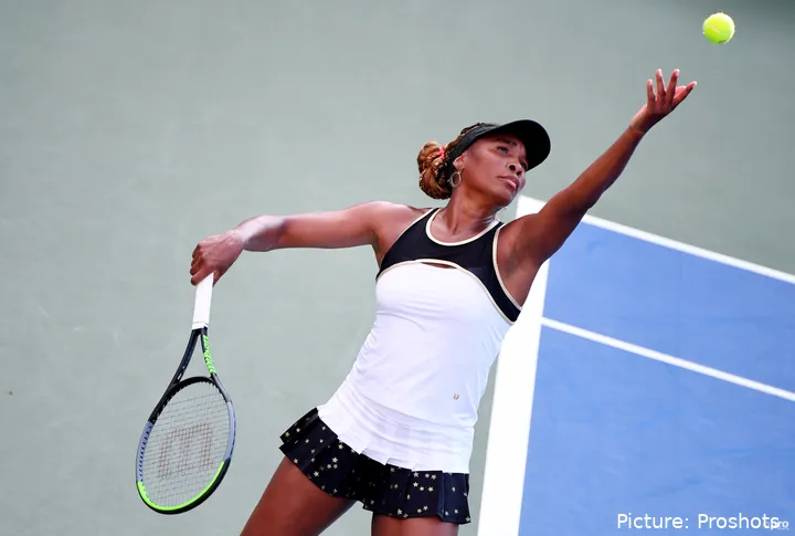 Venus Williams en acción