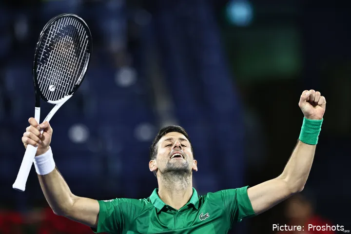 Novak DJokovic won 5 titles at Dubai between 2009 and 2020.