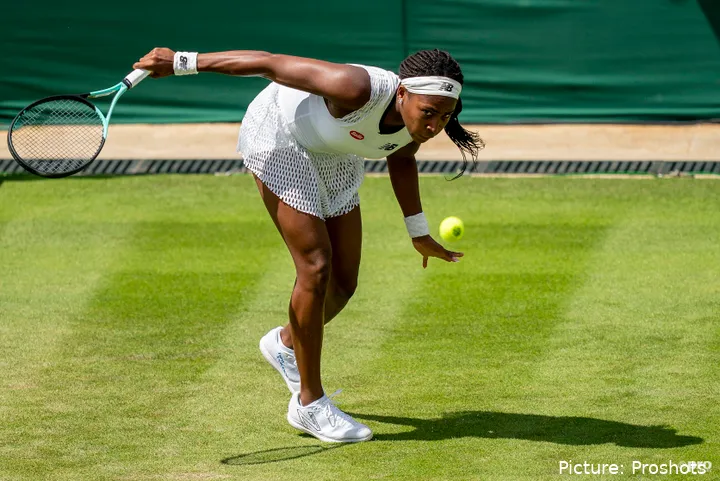 Coco Gauff at 2023 Wimbledon Championship.