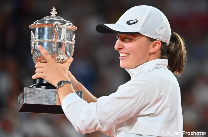 Iga Swiatek ha ganado tres títulos de Roland Garros: 2020, 2022 y 2023.