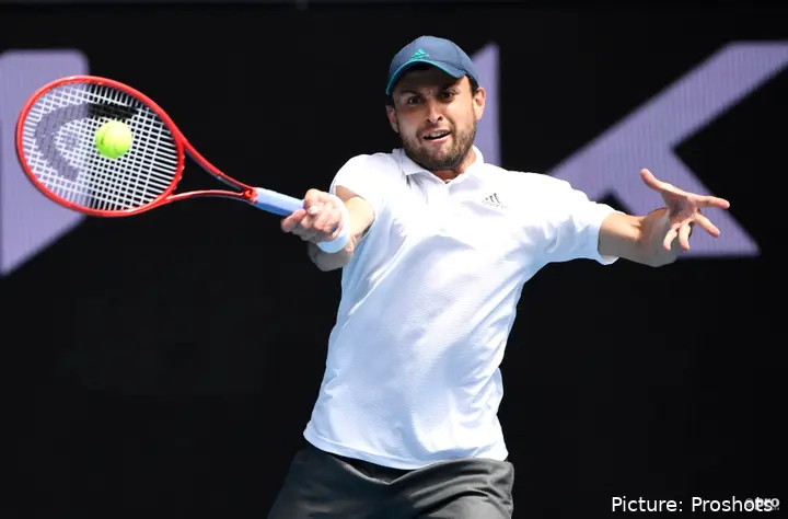 Aslan Karatsev at the 2021 Australian Open