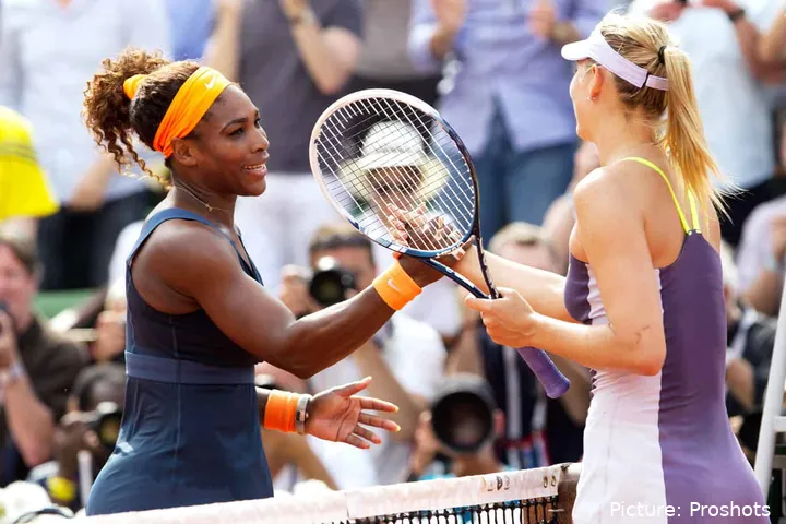 Serena Williams und Maria Sharapova