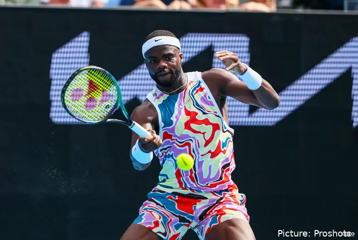 Frances Tiafoe en el Open de Australia 2024.