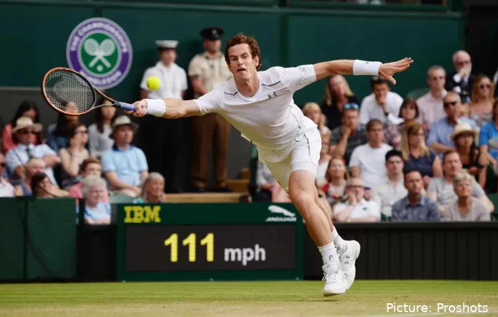 Andy Murray in Aktion