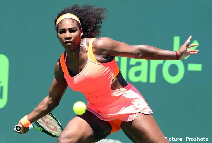 Serena Williams en el Abierto de Francia 2015.