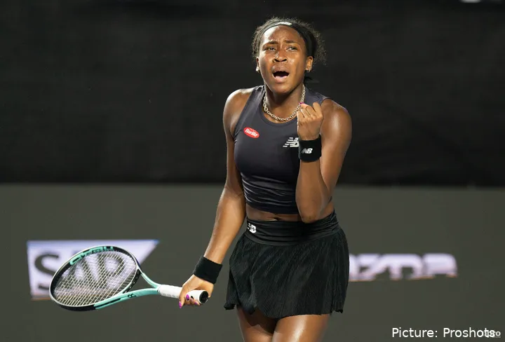 Coco Gauff en las Finales WTA 2023.