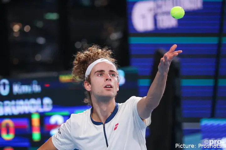 Mika Brunold at Swiss Indoors Basel.