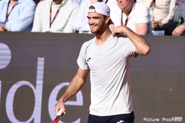 Tomas Machac durante la final