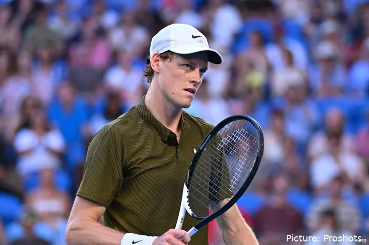 Jannik Sinner en los cuartos de final del Abierto de Australia
