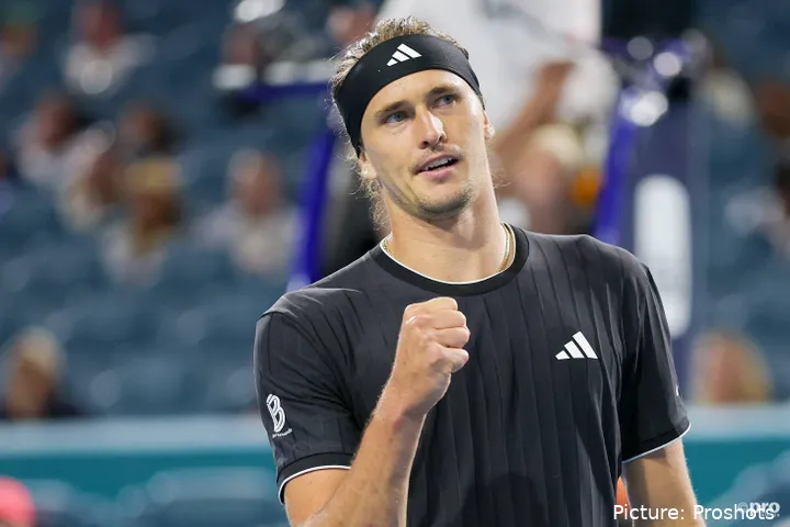 Alexander Zverev en su tercera semifinal del Miami Open 2026
