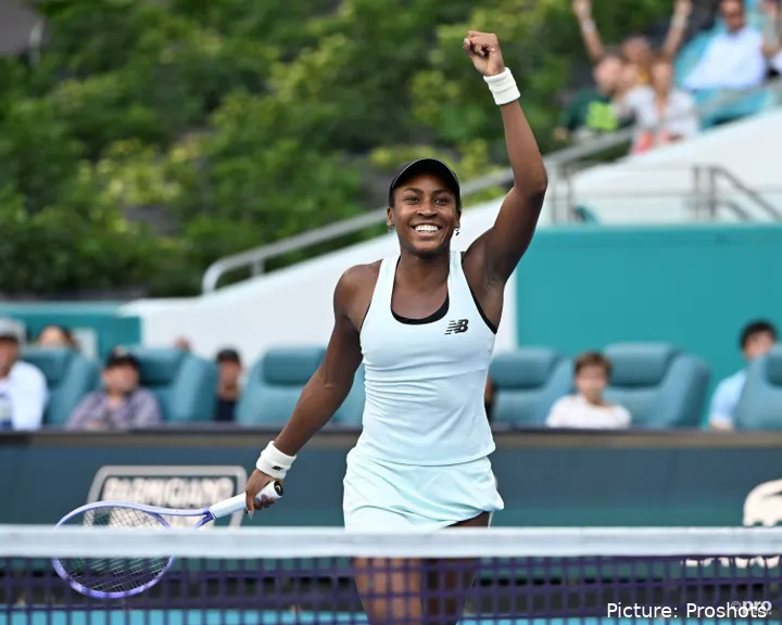 Coco Gauff en la final del Miami Open 2026