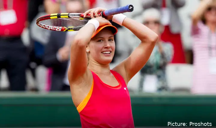 Eugenie Bouchard during the 2014 French Open.